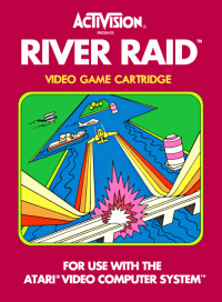 River Raid Atari 2600  box art